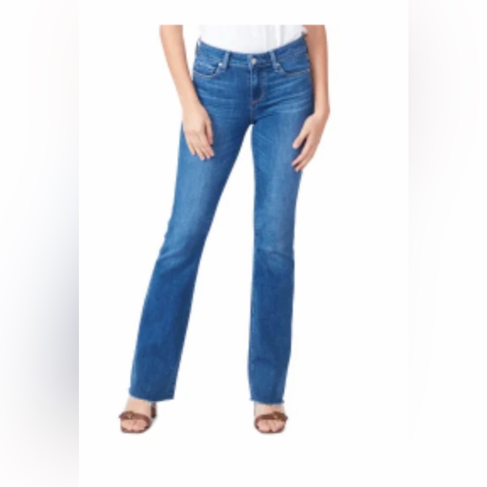Paige Manhattan Raw Hem Bootcut, size 30